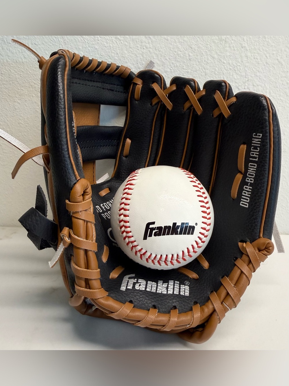 Franklin Youth 9.5” Baseball Glove & Ball Set